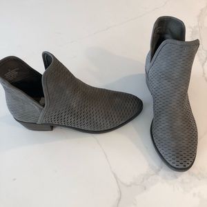 Merona Chelsea Target Laser cut Gray Ankle Bootie